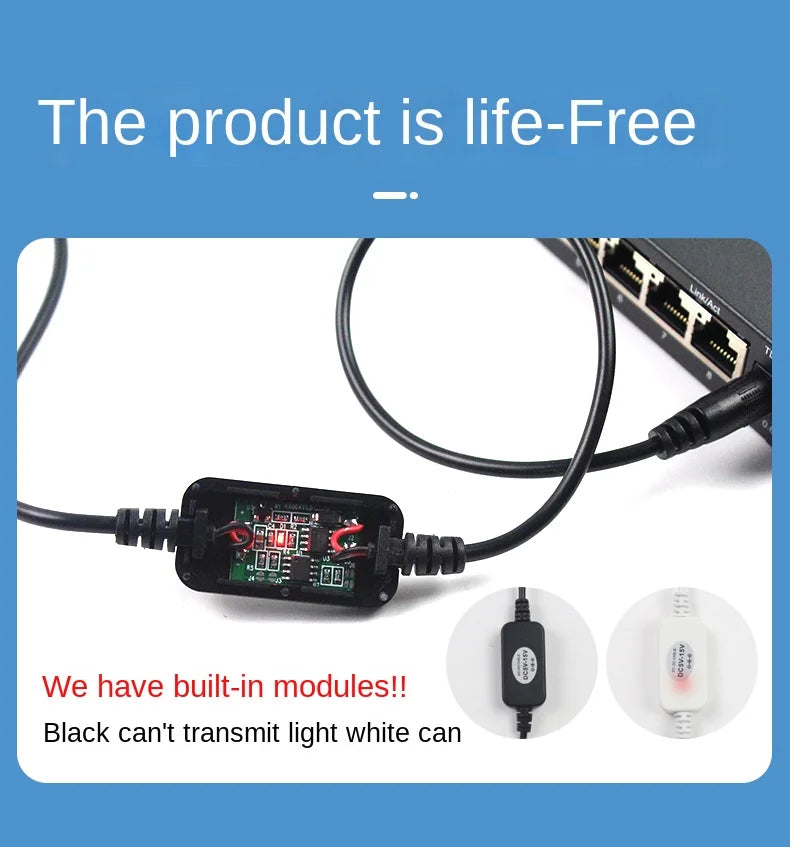5.5*2.1 Router Timing Restart Controller Fully Automatic Timing Light Cat WiFi Power-Off Intelligent Reset Switch Connecting Wir