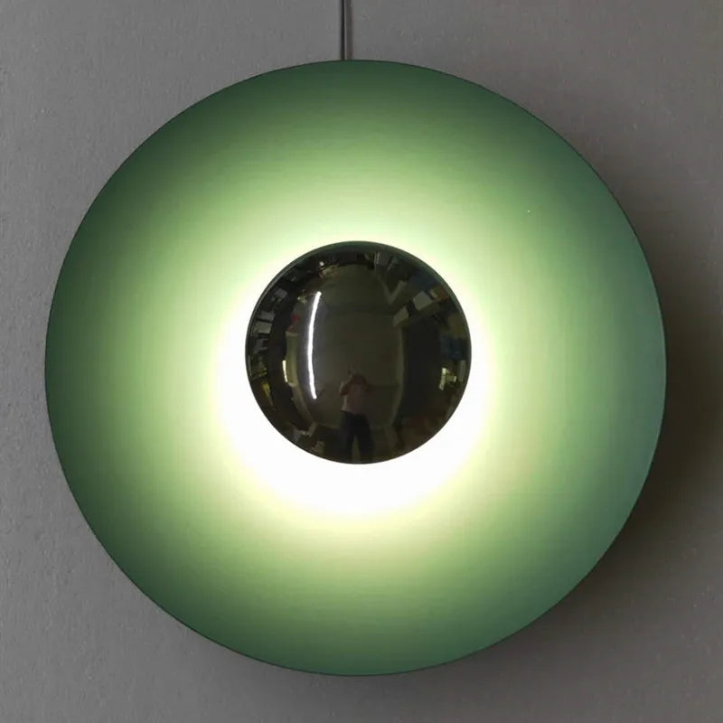 Modern Art Wall Light Luxury Designer Sconce Porch Bedroom Bedside Decor Round Kitchen Background Living Room UFO Creative Lamp