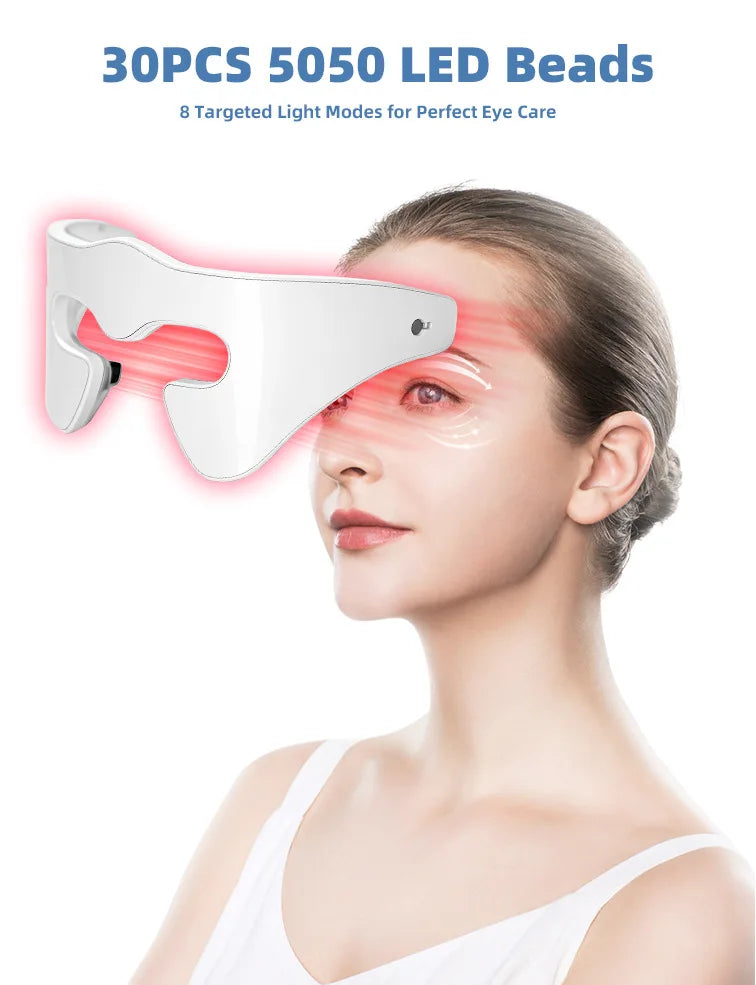 Red Blue Light Eye Beauty Device Household LED Infrared Beauty Instrument ESM Eye Massager Beauty Eye Mask