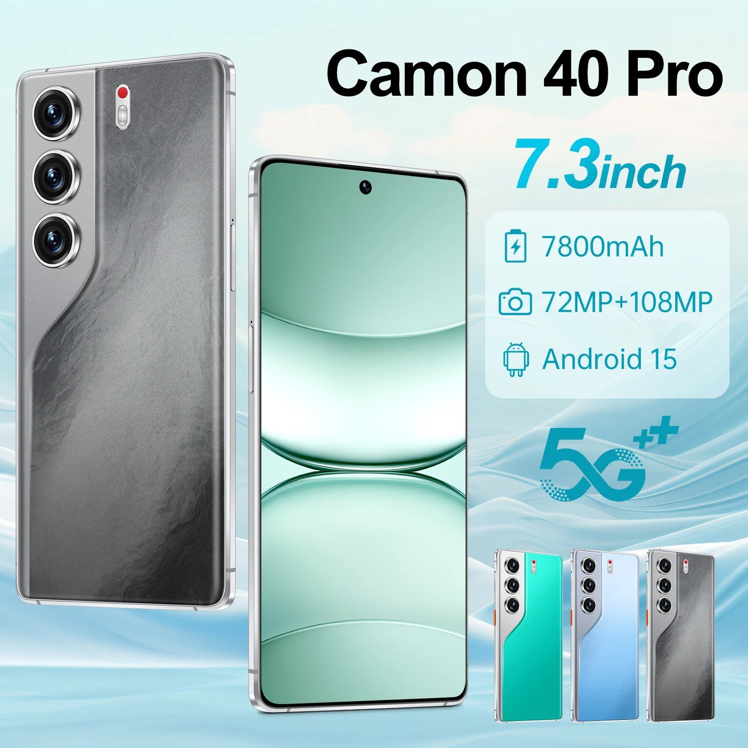 High Quality 2026 New Camon 40 Pro original intelligent 5G dual card dual standby system global version 8000mAh battery Arrival