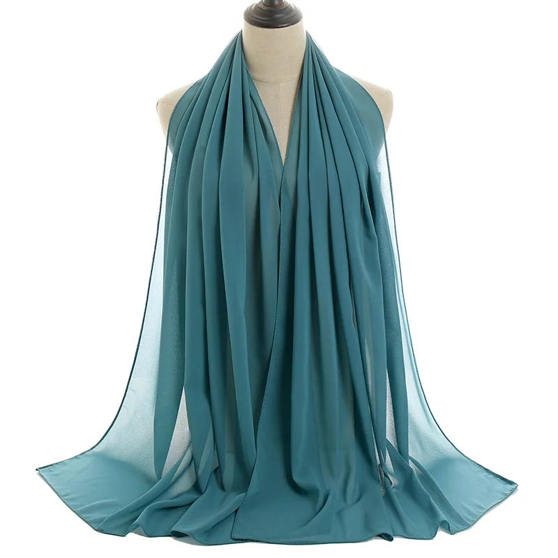 Ramadan Islamic Instant Bubble Chiffon Shawl Scarf Lady Head Wrap Women Hijabs Scarves Bufandas Muslim Veil Hijab Snood 180*70cm