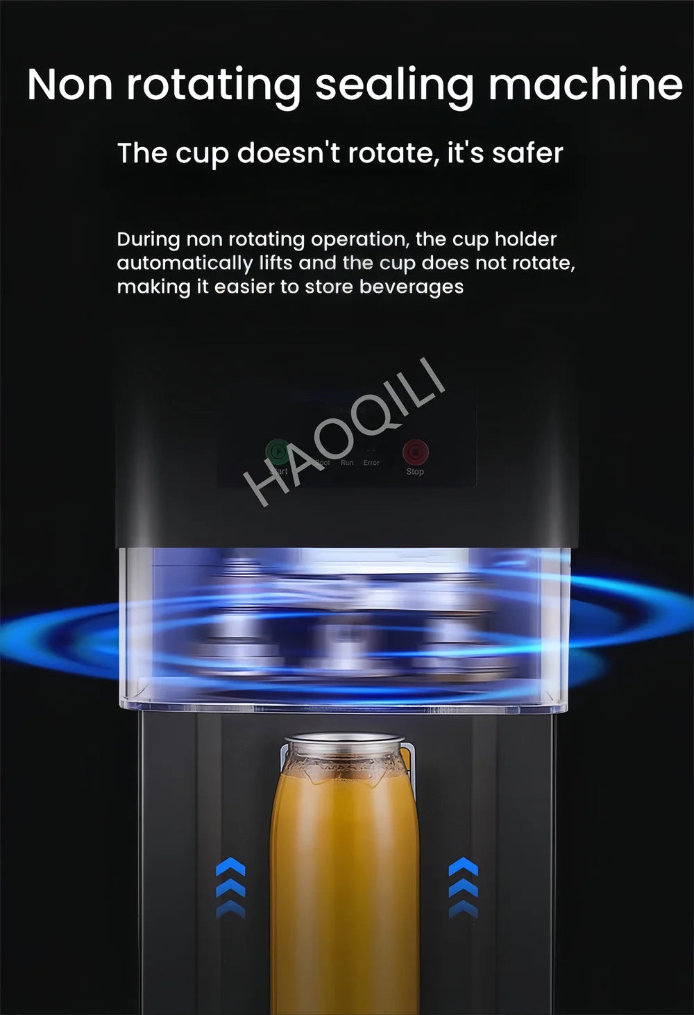 Fully Automatic Can Sealing Machine Commercial Plastic Can Capping  Aluminum Cap Milk Tea Shop Cup  Sealing Machine