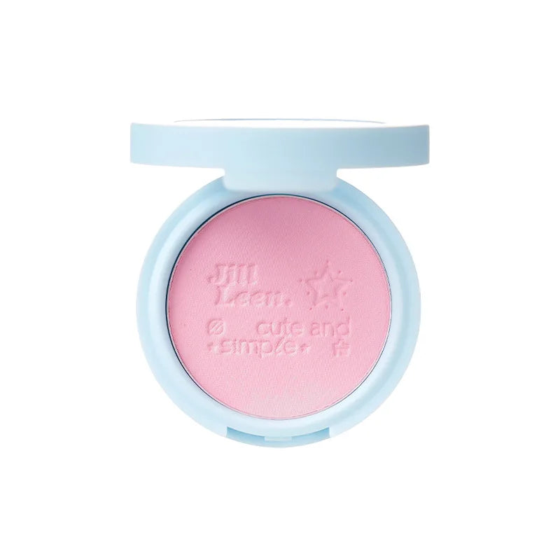 JILL LEEN Monochrome Colorful Soft Mist Blush Disc Highlight Grooming Peach Gills Purple Matte Brightening Expansion Color