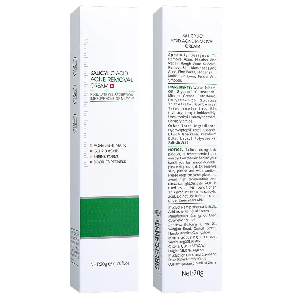 Salicylic Acid Shrink Pore Cream Elimination Large Pores Remove Blackehead Face Smooth Repairing Skin Care Product