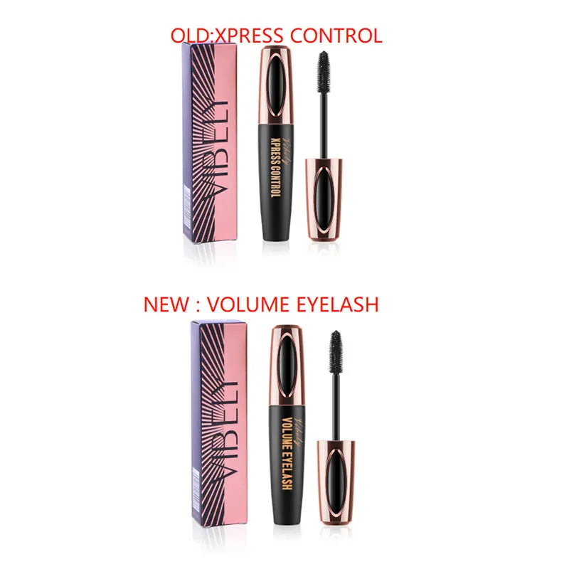 QIC 4D Silk Fiber Lash Mascara 2 in 1 Thrive Mascara Makeup Waterproof Lengthening Thickening Mascara VIBELY 4D