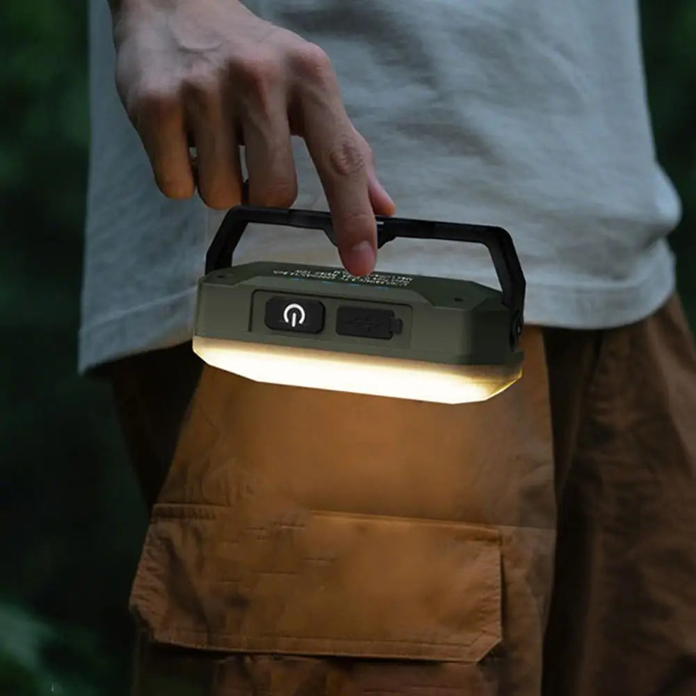 Camping Lights LED Rechargeable Magnetic Spotlight Adjustable Bright Camping Flashlight For Hiking Fishing Tent Outdoor Power
