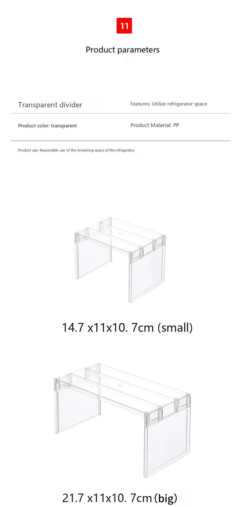 Adjustable Clear Kitchen Cabinet Organizer, Expandable Spice&Plate Storage Rack,Kitchen/Bathroom Divider Organizer for Cabinets