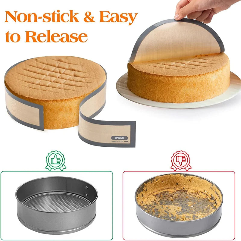 Silicone Baking Mat For 6, 8,10 Inch Cake Pan Heat-resistant Round Baking Mat Silicone Baking Mat For Cake Oven Kitchen Gadgets