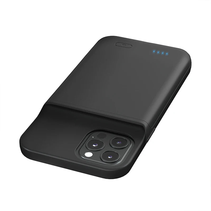 6800/7000mAh Battery Charger Case for iPhone 16 15 14 13 12 11 Pro Max 12 Mini X XS XR 6 7 8 Plus SE 2 Power Bank Charging Case