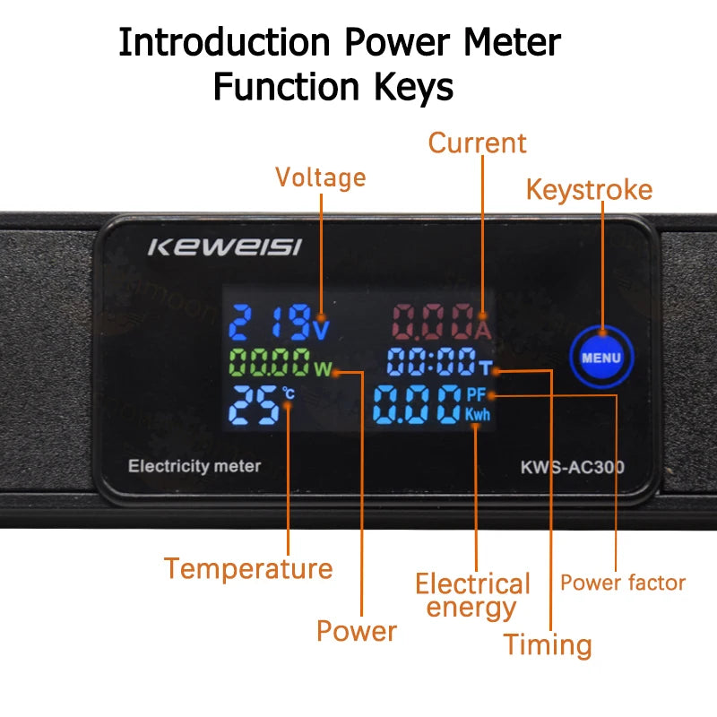 EU Power Strip Power Energy Volt Watt Kwh Meter 2/3/4/5/6/7/8/9/10/11Ways EU Socket extension electrica C14 interface