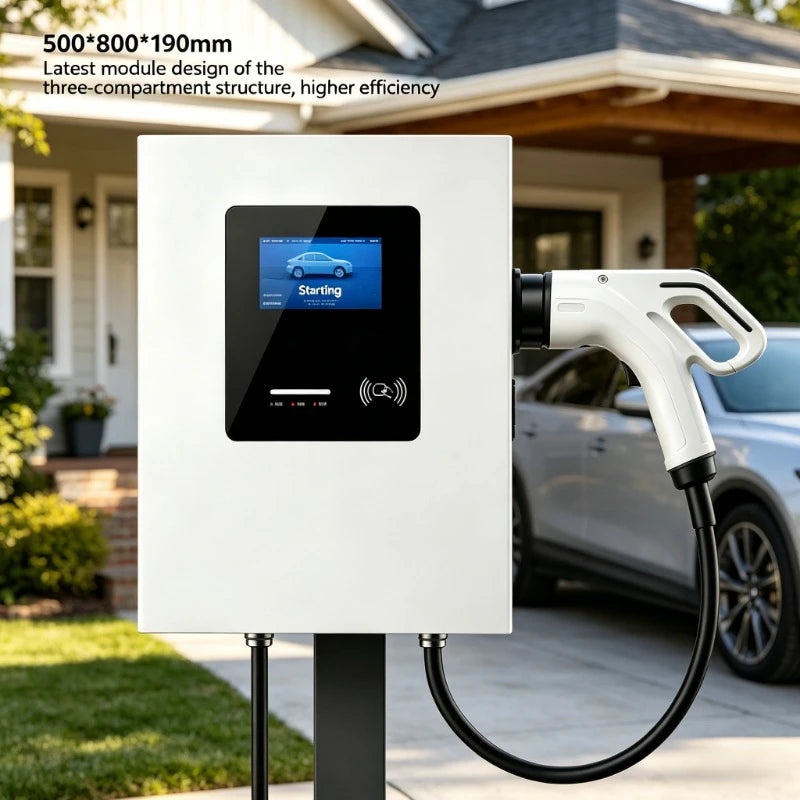 Electric Car Charger 30kw 40kw 60kw GBT CCS1 CCS2 DC EV Fast Charger EV Charging Station Built-in RCD Protection IP54