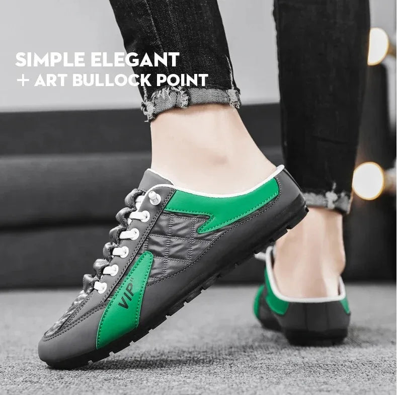 Summer Slippers for Men Trendy Men's Flat Bottom Casual Shoes Soft Sole Support Shoes Men's Sneakers
