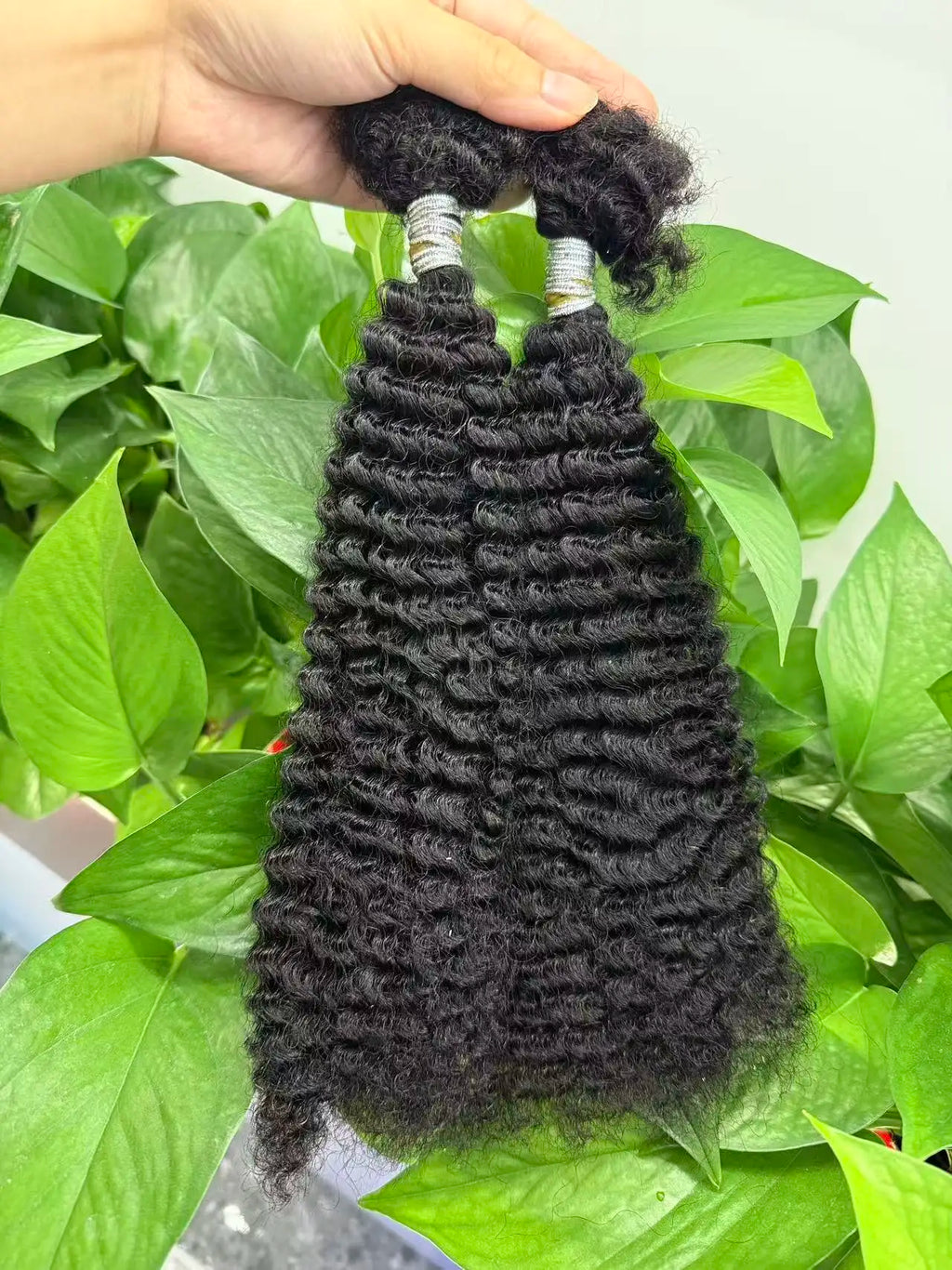 Mini Twist 4C Afro Kinky Curly Hair Bulk No Weft Crochet Human Hair Colored Bundles for Mini Braid Dreadlock Extension