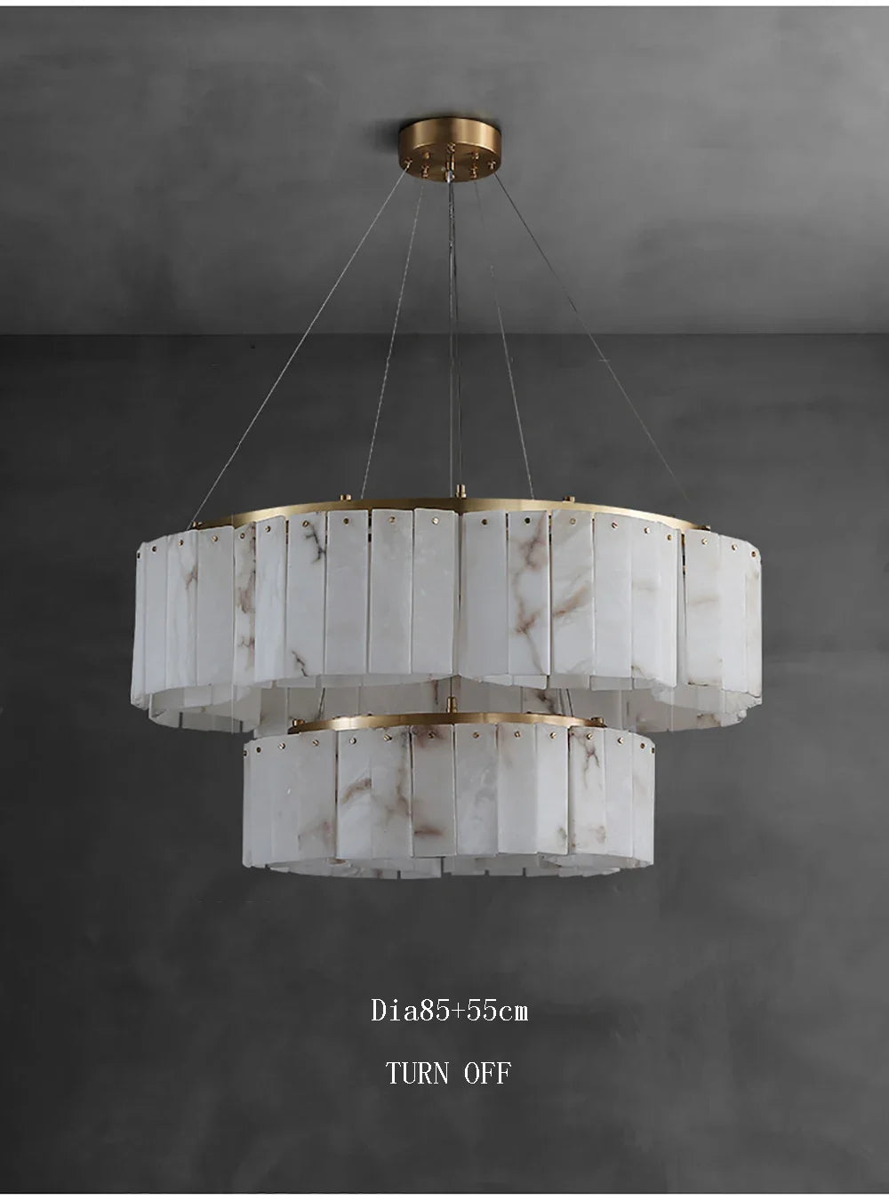 Modern Light Luxury Natural Marble Ceiling Pendant Lamps Home Decor Appliance Hanging Lamps Brushed Matte Gold Lighting