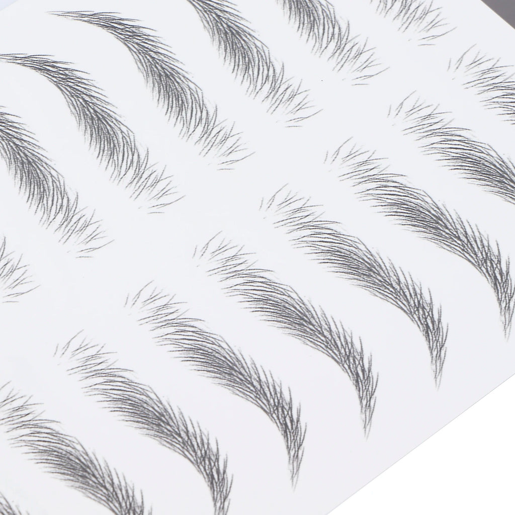 Long Lasting Eyebrow Transfers Sticker Household Portable Waterproof Safe Women Black Eyebrow Tattoo Sticker Makeup Tools