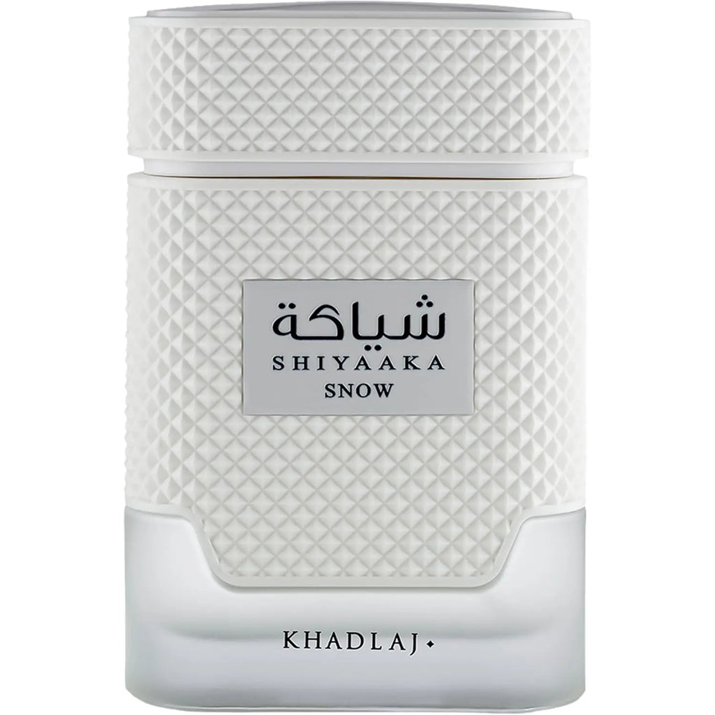 Khadlaj Shiyaaka Snow Citrusy, Woody, Spicy, Aromatic Eau De Parfum Spray-Long-Lasting Fragrance for Men, 3.4 Ounce / 100 ml