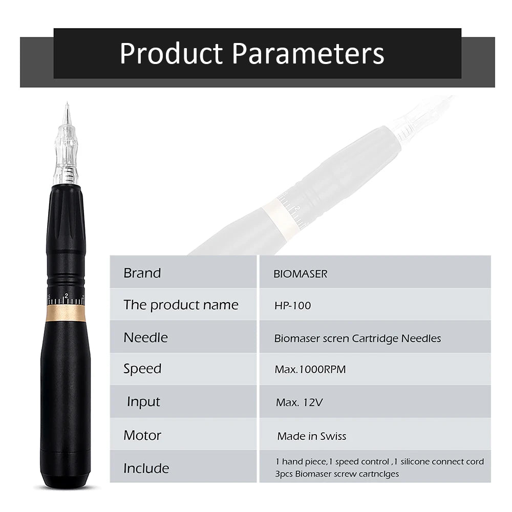 Biomaser Permanent Makeup Machine Pen Beauty Art Tattoo Machine Gun Shading Fog Eyebrow Tattoo Supply