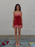 Silver Yellow Patchwork Lace Slip Mini Dress Casual V-neck Sheer Lace Trim Robes Women's Summer Beach Vacation Gowns 2026 New