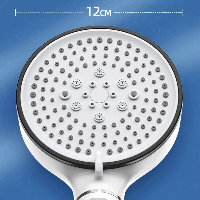 5 Modes High Pressure Shower Head Anti Limestone Filter Hygienic Remove Calcario Shower with Holder and Hose Bath Accessories
