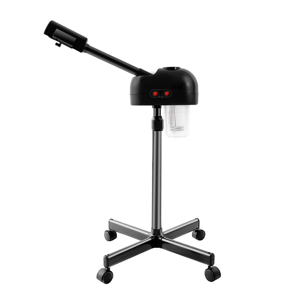 750ml Ozone Facial Steamer Height Adjustable Sprayer 360° Rotatable Movable Skin Care Equipment for Salon Beauty Spa White/Black