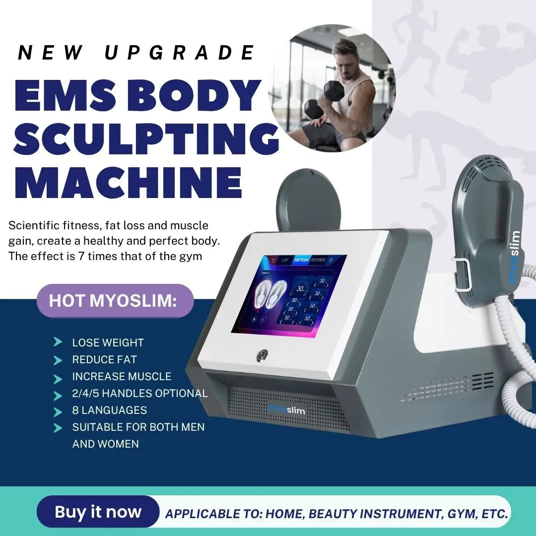 MYOslim EMS Machine EMS Body Slimming NEO Sculpting Fat Burning Nova Weight Lose Electromagnetic Muscle