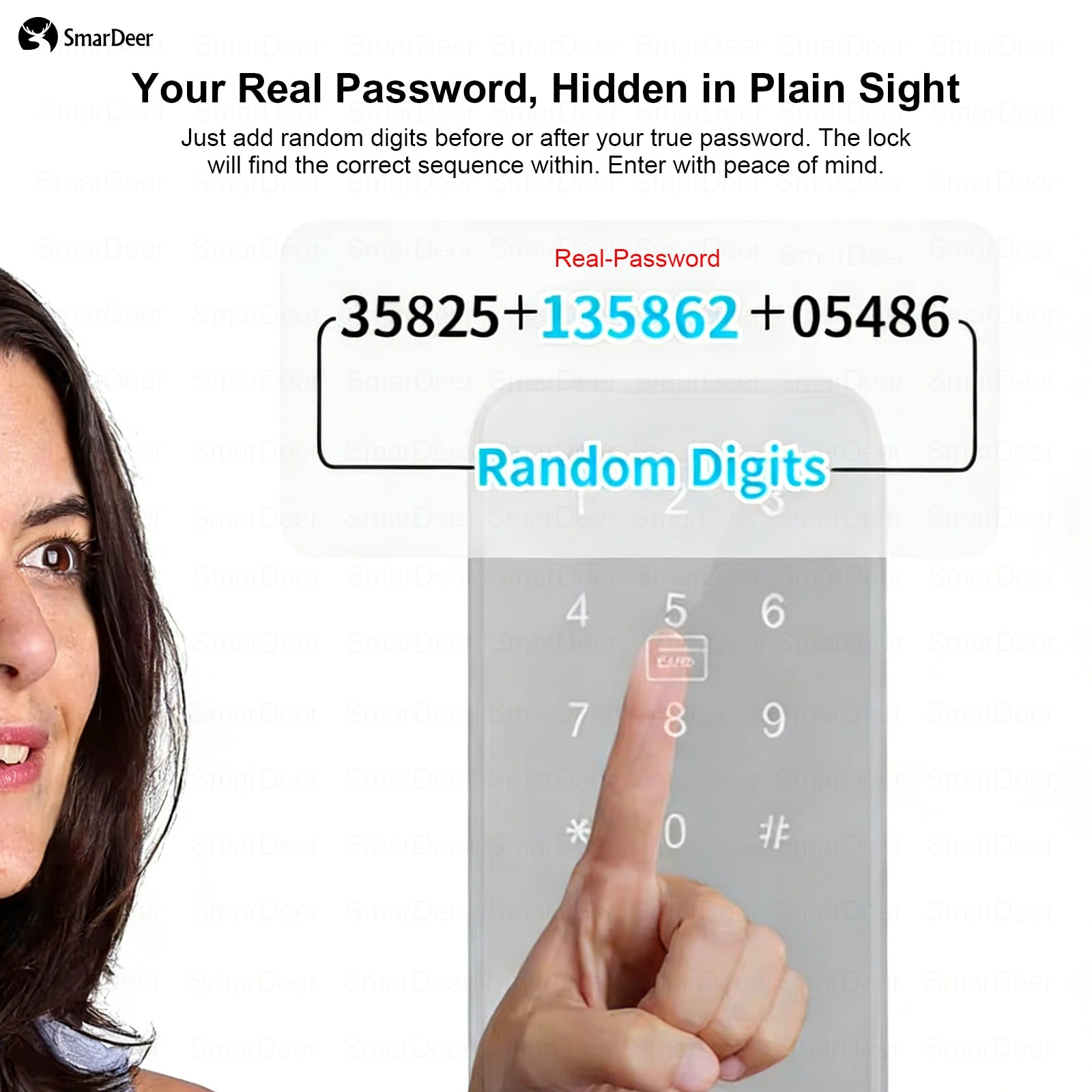 Outdoor waterproof fingerprint lock, facial recognition intelligent door lock, outdoor door electronic lock with anti-theft code