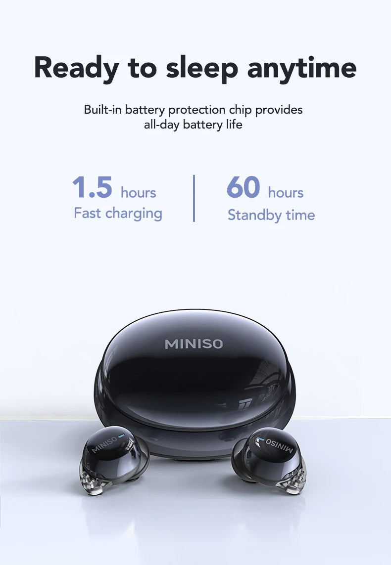 MINISO MS216 TWS Wireless Earbuds Bluetooth 6.0 Headphones AI Translator Earbuds TWS in-Ear Wireless Earphones Ultra-Light