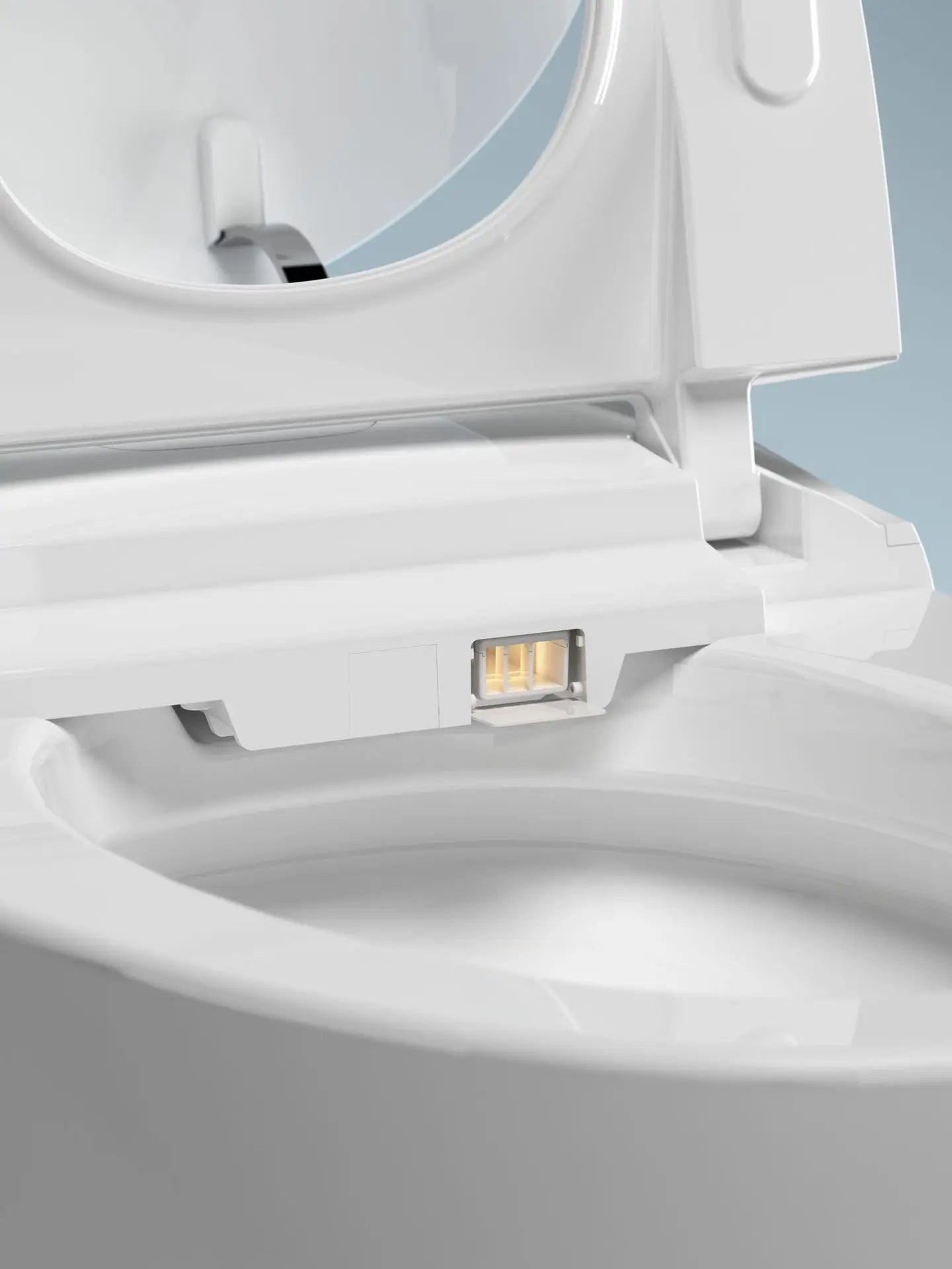 Fully automatic smart toilet integrated with built-in foam shield siphon type no water pressure limit toilet