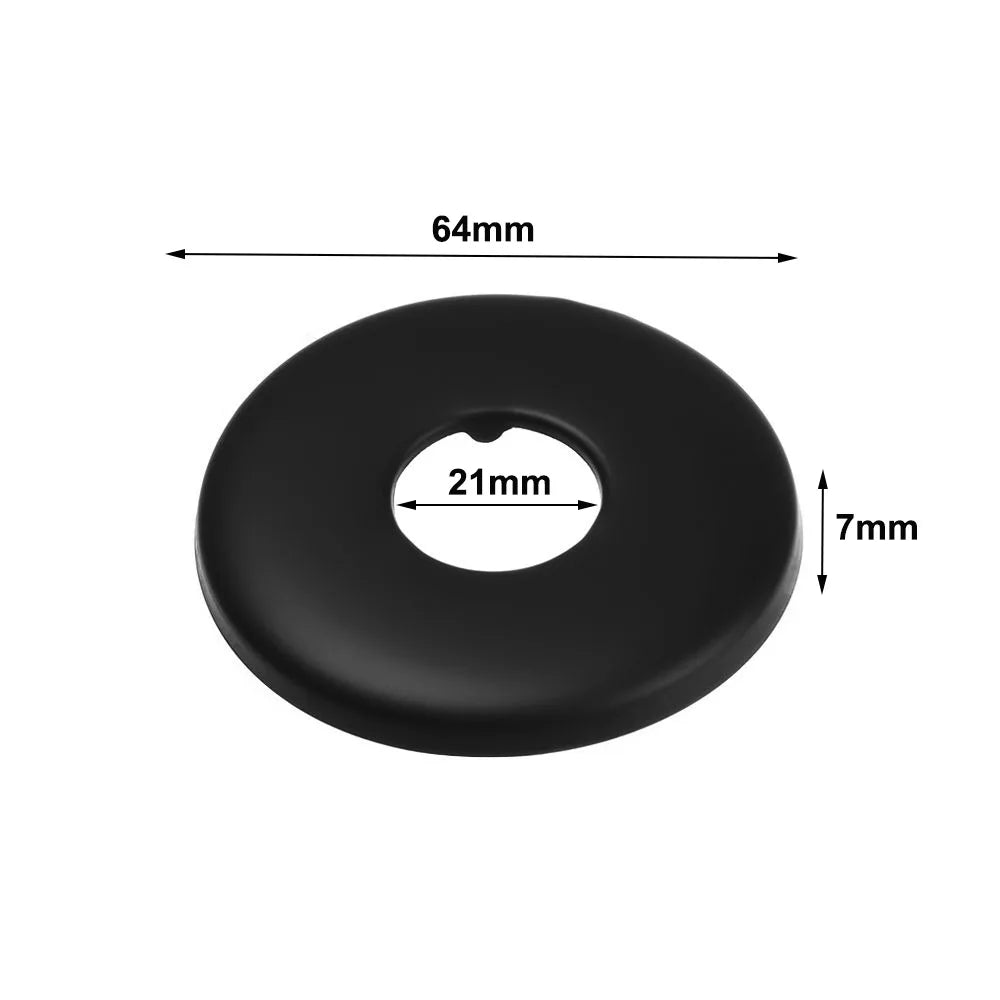 Black Stainless Steel Shower Arm Flange Replacement Wall Split Flange Faucet Decorative Cover Kitchen Bathroom Accessories