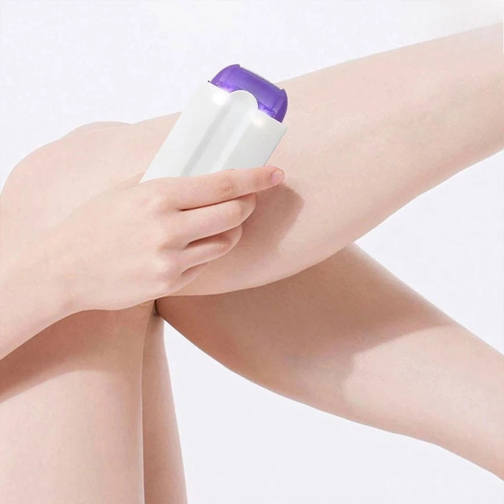 Depilador Elétrico Portátil Feminino Recarregável Aparador Pelos Corpo Axilas Pernas Pele Sensível Viagem