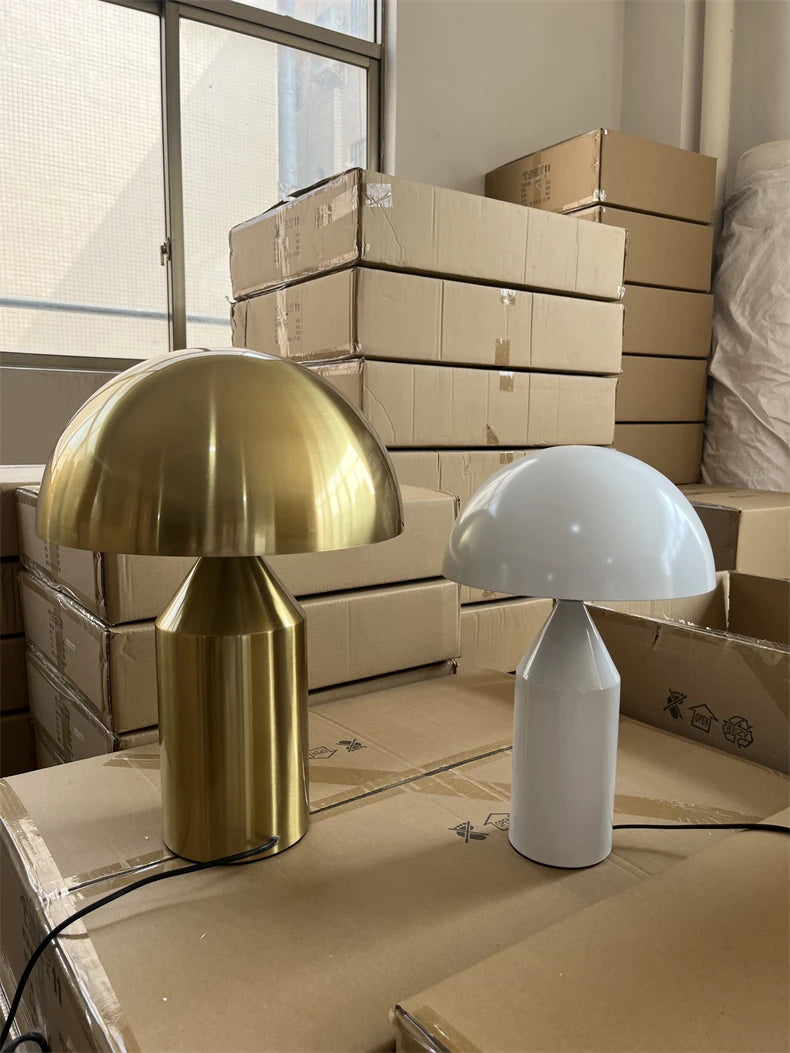 Italian Designer Mushroom Table Lamp Led Desk Light