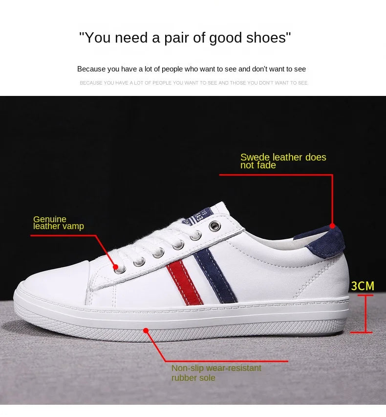 2026 Spring/Summer Autumn/Winter Casual Women's Leather Shoes White Flat Bottom Soft soled Breathable Sneakers Running Shoes
