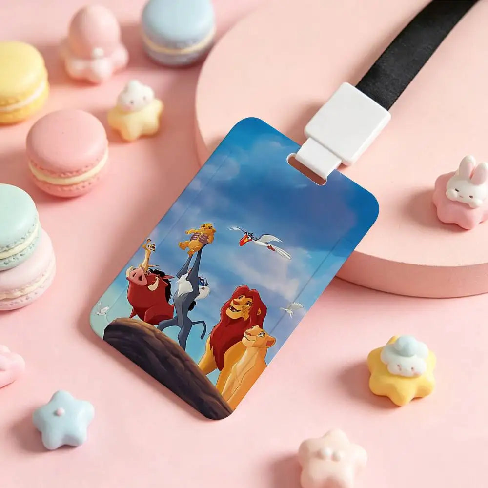 Cartoon T-The Lion King NFC Contactless Sliding Card Sleeve For Student Cards, Bus Cards, ID Cards, And Work Permits