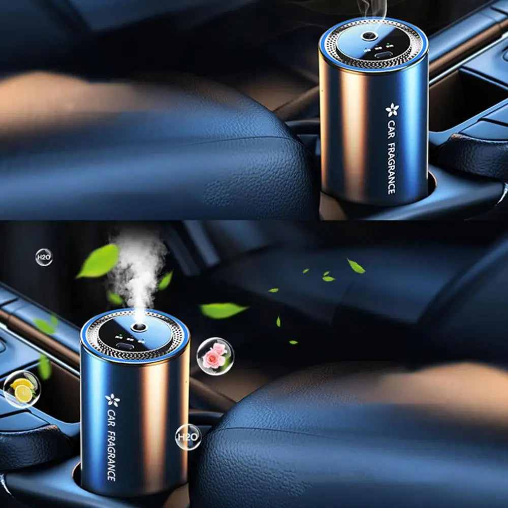 Car Perfume Diffuser Smart Car Air Diffusers Adjustable Concentration 50ml Essential Oil Diffuser Rechargeable Car Fragrance