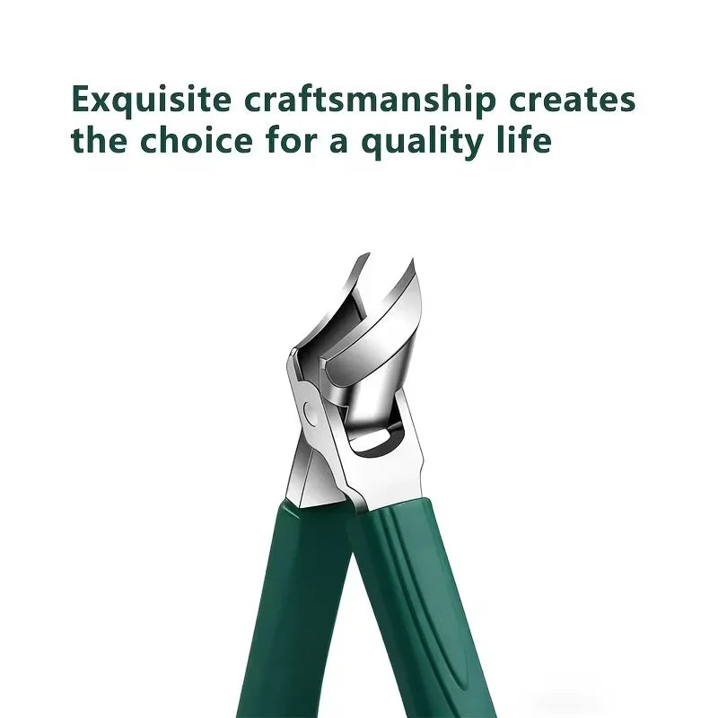 Thick Nail Design Stainless Steel Nail Clipper, Suitable for Adults and Seniors with Thick Hard Nails - Unisex