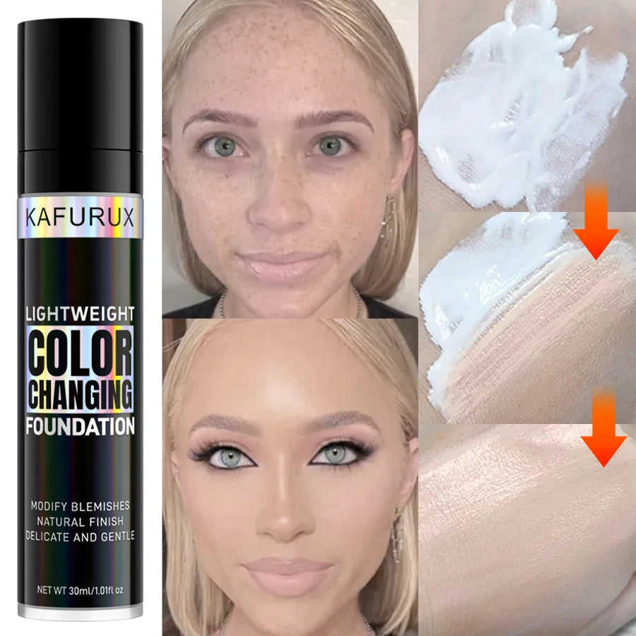 1pc Magic Color Changing Foundation Makeup Base Nude Face Full Cover Matte Concealer Long Lasting Korean Makeup for Women Cosmti