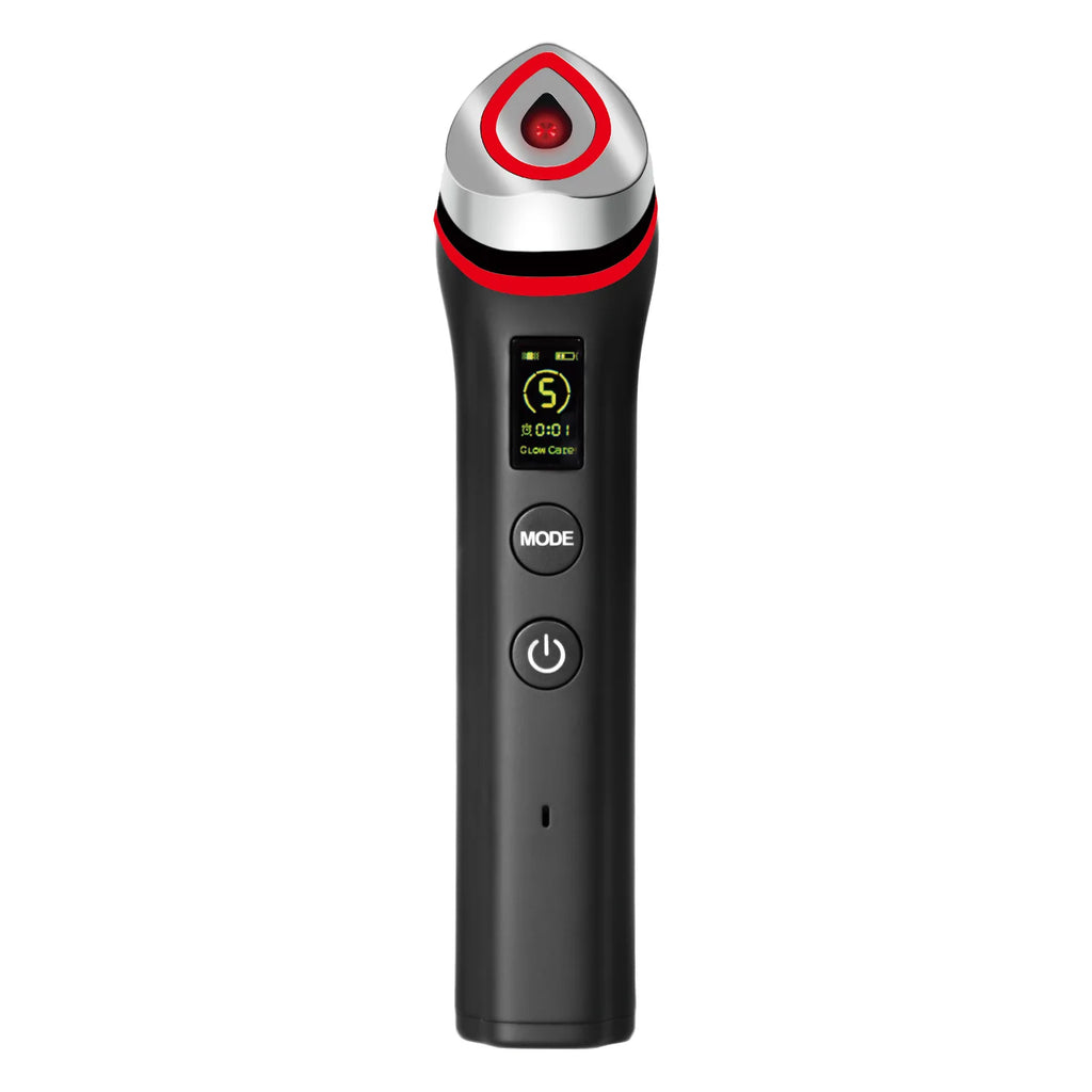 5 Colors Ager Booster Pro Lifting Face Neck therapy Wand LED Vibration Massager Beauty Device for Anti-Aging Skin Tightening