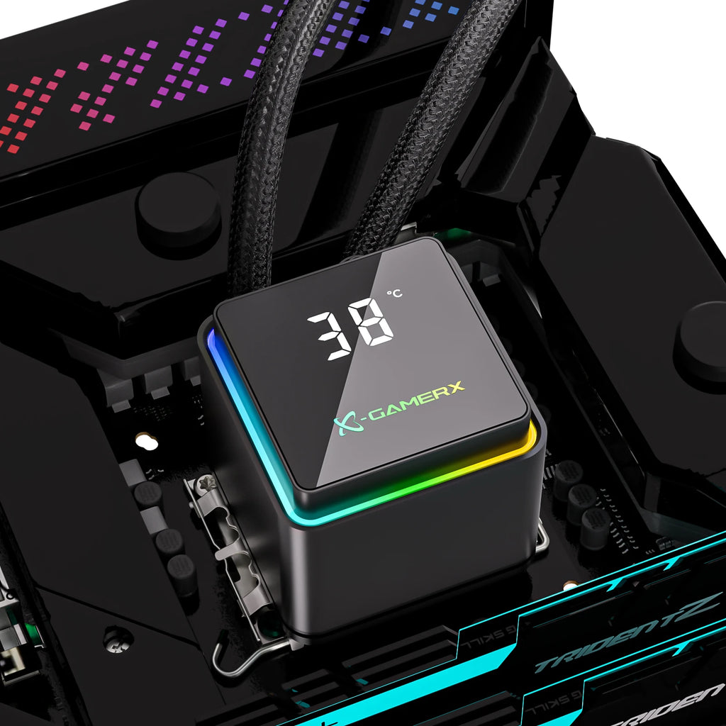 X-GAMERX M240 M360 Liquid Cooling ARGB Dynamic Light Synchronization Thermal Display Integrated Water Cooling Radiator