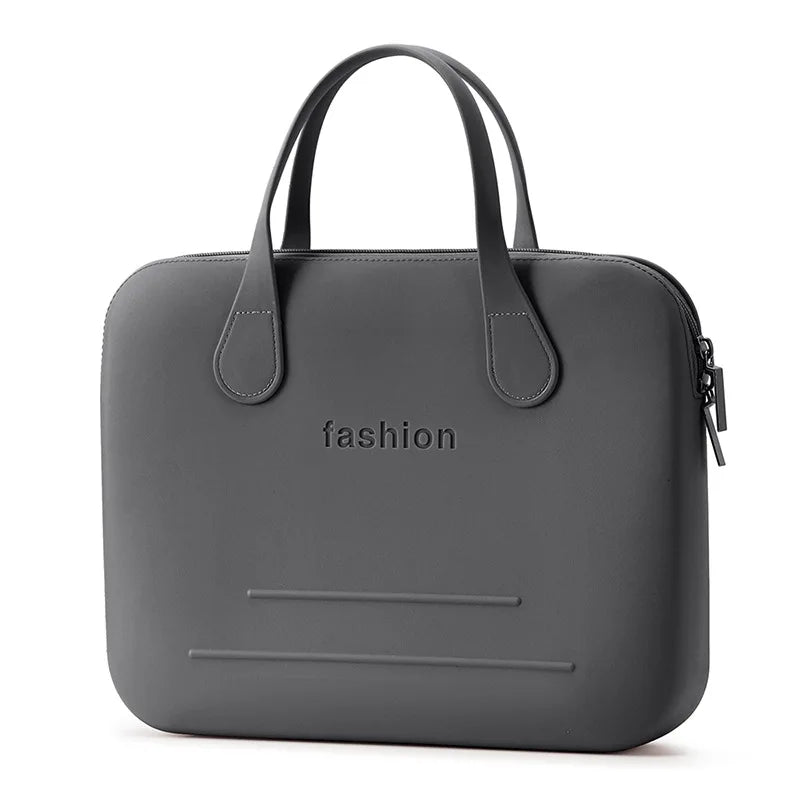 Morandi Colorful Computer Hand Bag Light Trendy 14 Inch Laptop Bag for Girls Student Portable EVA Waterproof Handbag