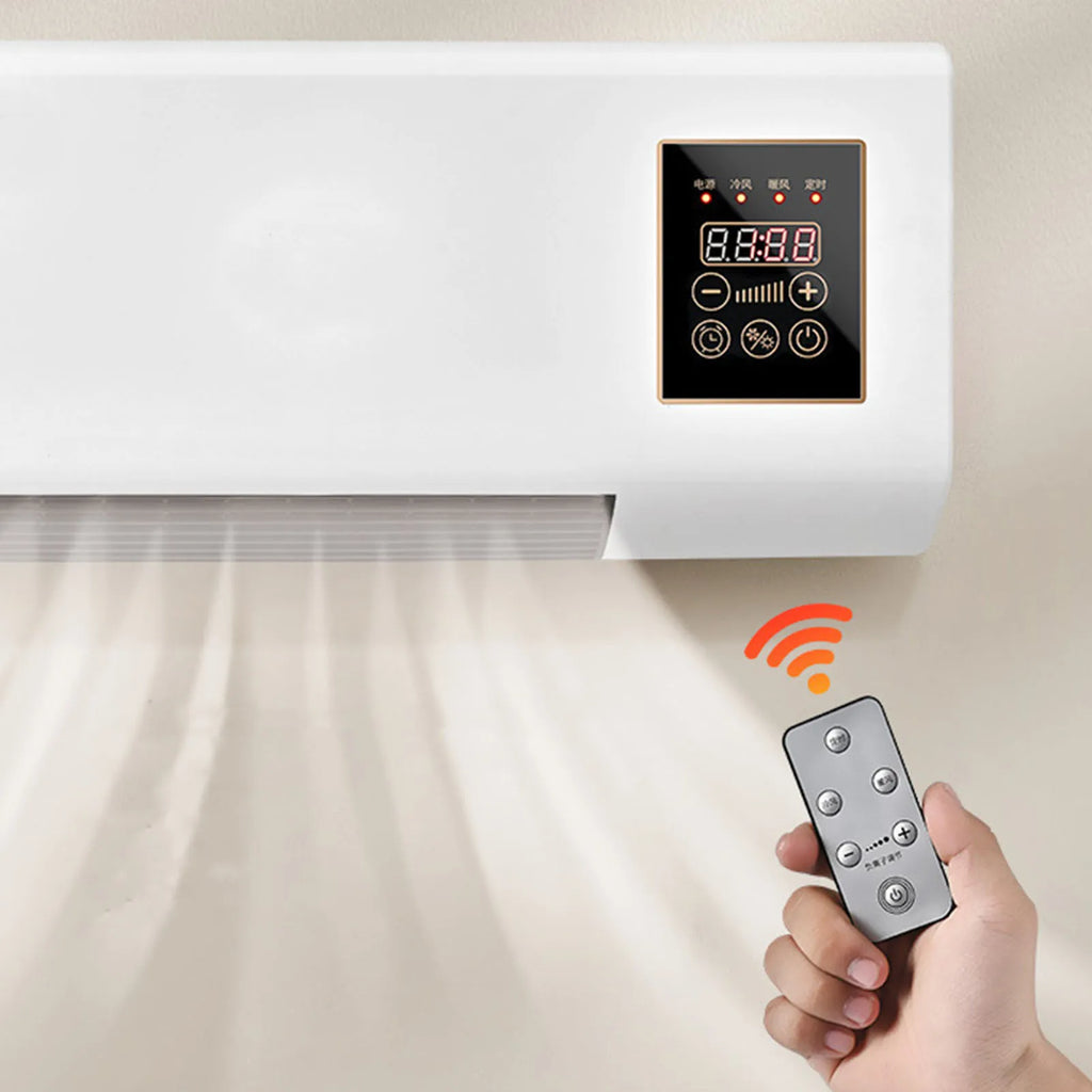2 in 1 Air Conditioner 1800W Cool Warm Dual Use Wall Mounted Portable Air Conditioning with Remote Control for Home Bedroom