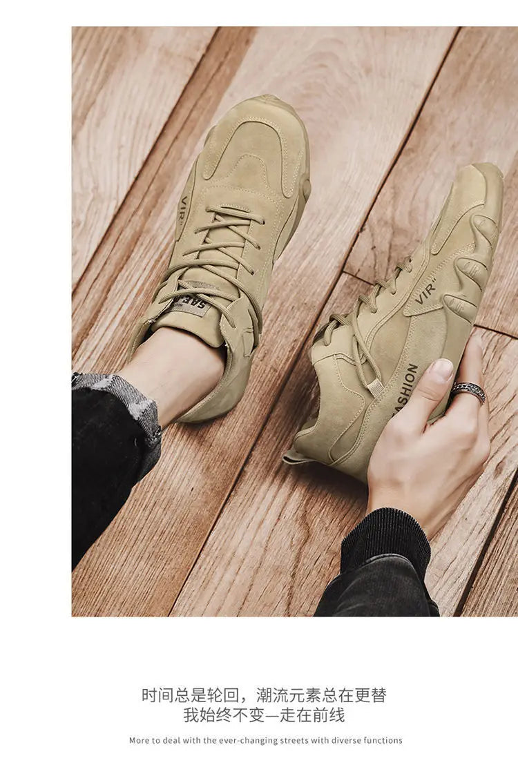 2022 New In Casual Shoes Men Sneakers  Male High Top Sneakers Winter Warm Designer Fashion Loafers Lace Up Shoes Men Ankle Boots