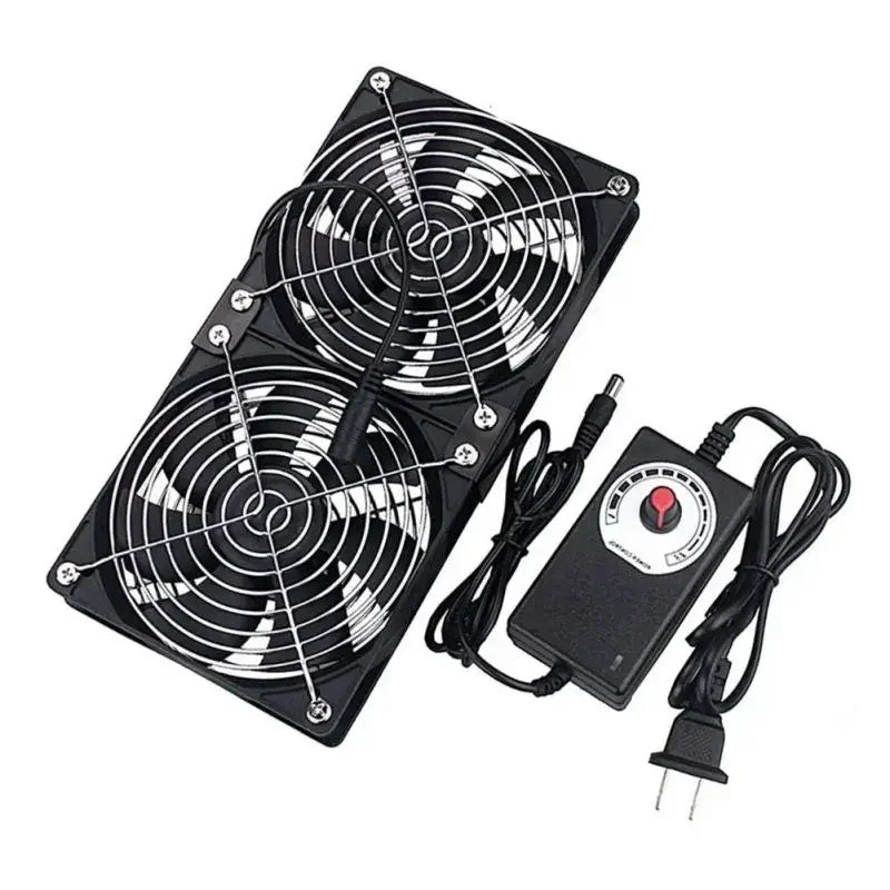 120mm 3000RPM Fan Cooling with Controller 12cm 12V 220V Btc Machine Chassis Workstation Cabinet Radiator Server Fan