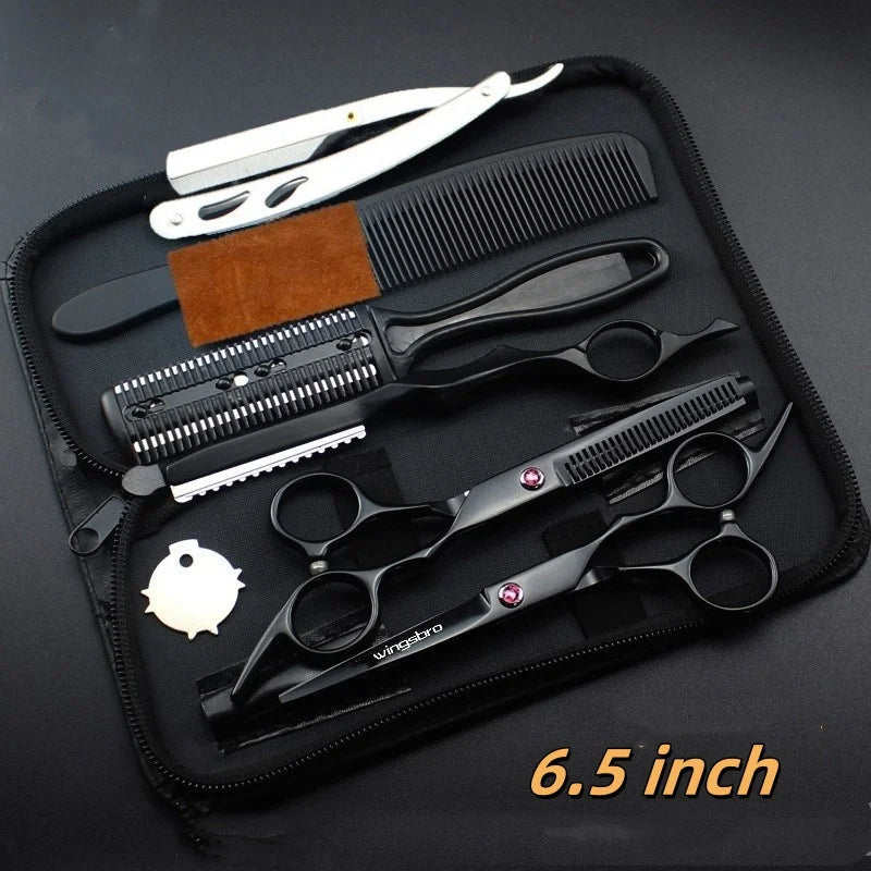 Japanese Hair Scissors Set Hairdressing Scissors Kit Hairdresser Shaver Haircut Scissors