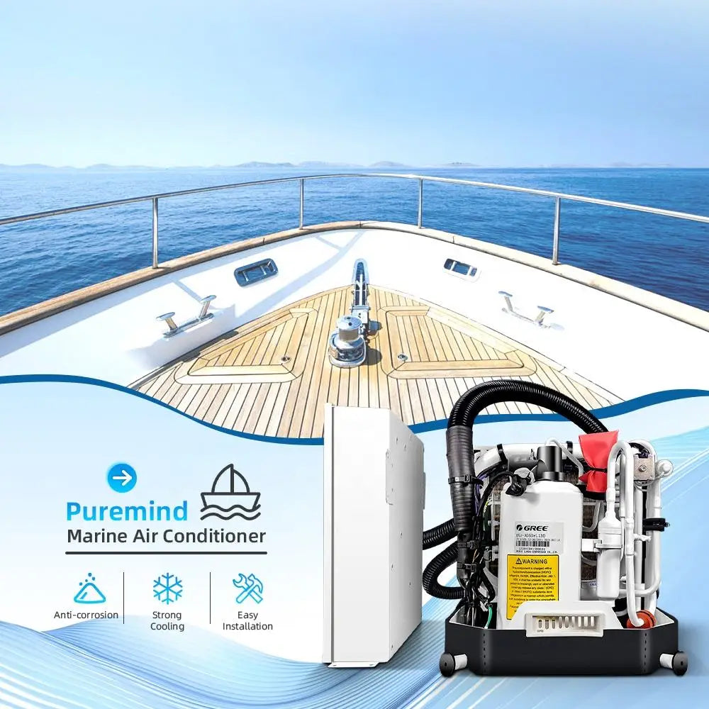 Wholesale Water Cooled R410A Marine Air Conditioner Factory Price Self Contained 16000Btu 24000Btu OEM AC for Ship