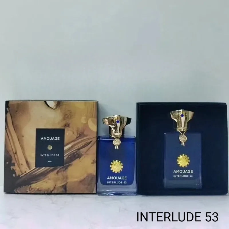 AMOUAGE Mens Warm Woody Scented Perfume 100ml Long Lasting Aromatic Fresh Bold Masculine Fragrance Purpose 50 Opus Royal Tobacco