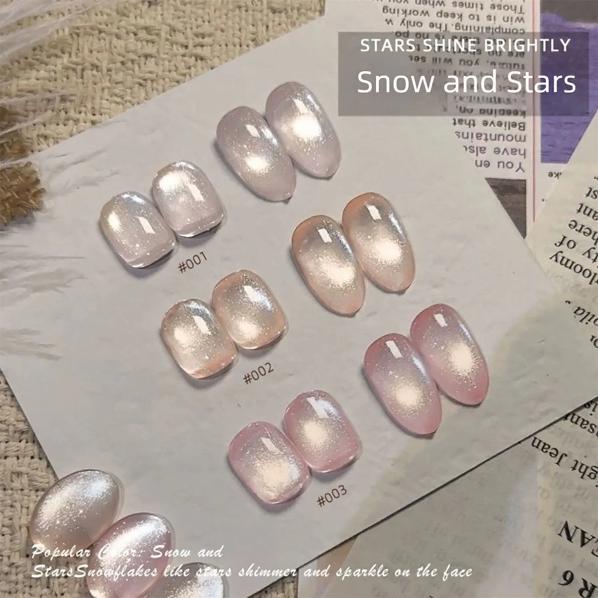 MIANEL 2026 10ML Lover Cat Eye Nail Gel Nude Pink with Sparkling Golden Light Glass Bead for Flattering Cat Eye Manicure