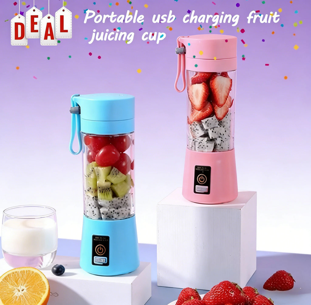 2026 Hot Selling Items USB Charging Electric Juicer Cup 6 Leaf Blade Mini Portable Blender Fruit Juice Extractor for Home Travel