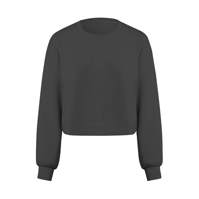 Women's Sports Hoodie Liquid Air Layer Leisure Quick Drying Loose Fitness Breathable Round Neck Wholesale Customized Logo