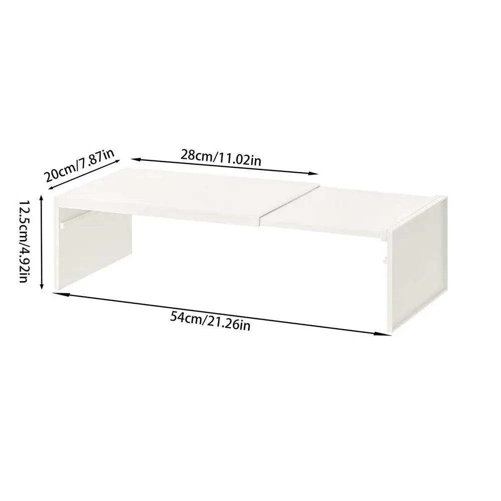 Kitchen Stretchable Cabinet Shelf Cupboard Separated Storage Rack Countertop Organizer Shoe Organizer Shelf Save Space