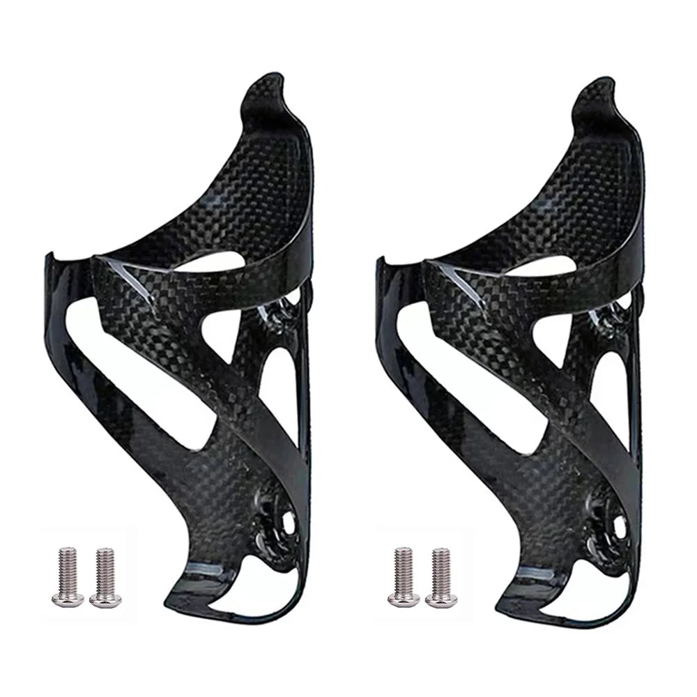 2Pcs Full Carbon Fiber Bicycle Water Bottle Cage MTB Road Bike Bottle Holder Ultra Light Cycle Equipment Matte/Glossy 4 Colors 1